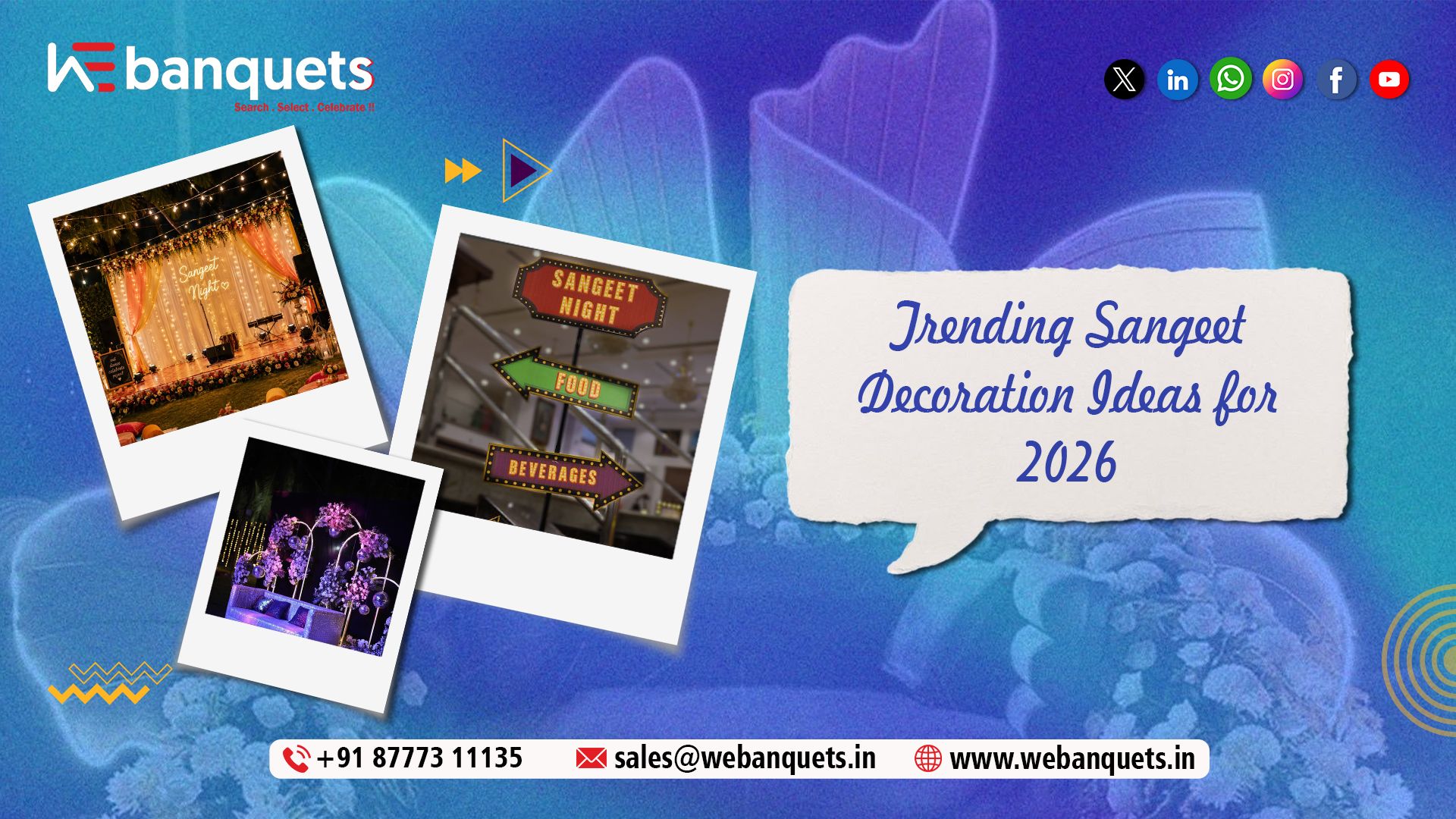 Trending Sangeet Decoration Ideas for 2026: Create a Bollywood-Style Night to Remember