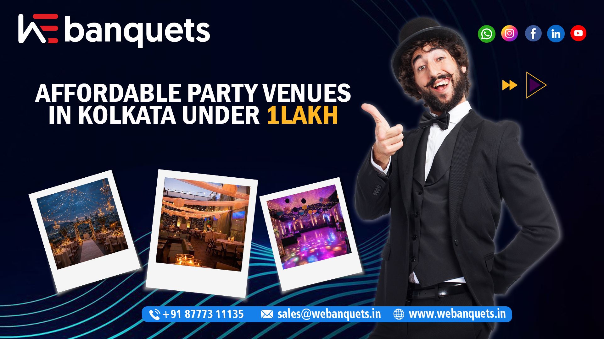 Affordable Party Venues in Kolkata Under 1 Lakh with Webanquets