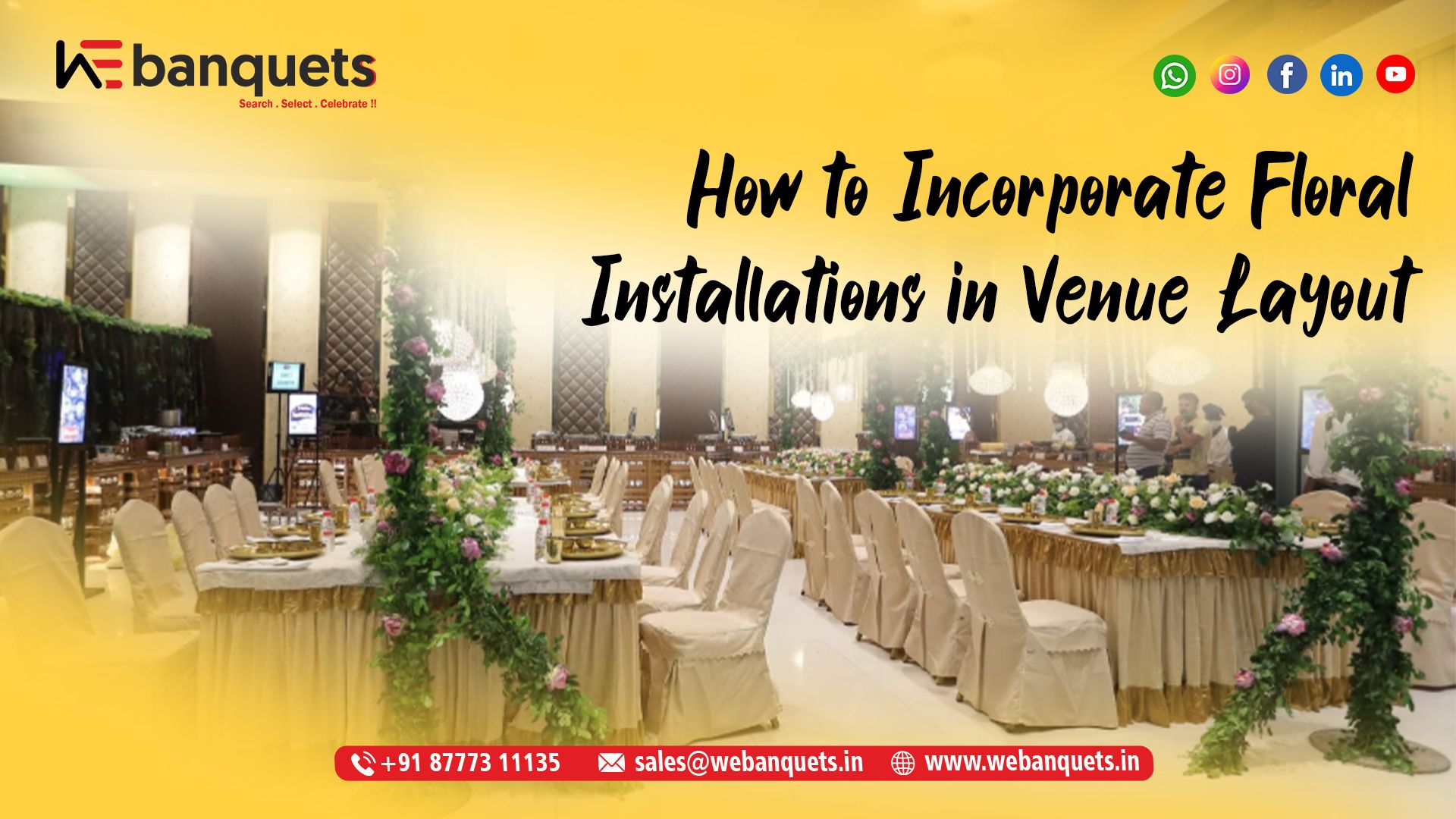 How to Incorporate Floral Installations in Venue Layout