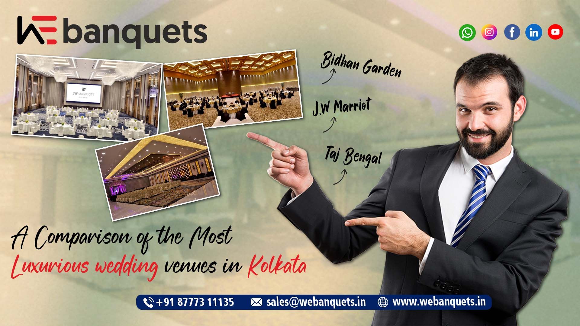 Breakdown of the Most Luxurious Wedding Venues in Kolkata