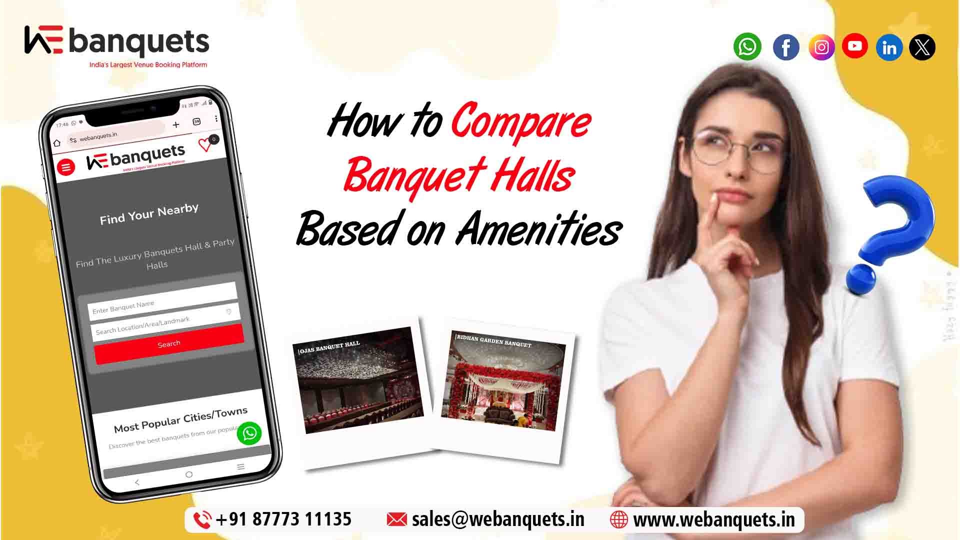 Compare Banquet Halls Based on Amenities Easily