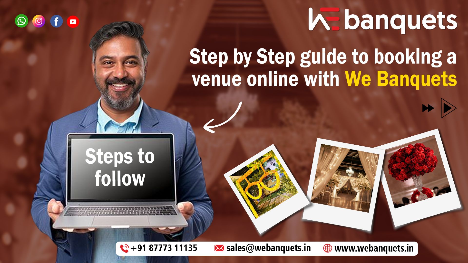 Step by Step Guide to Booking a Venue Online with Webanquets