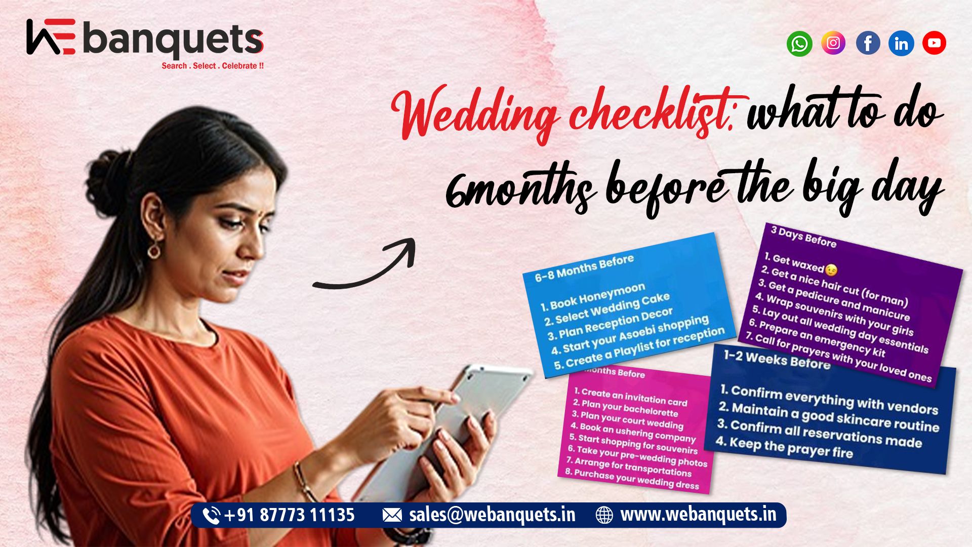Wedding Checklist What to Do 6 Months Before the Big Day