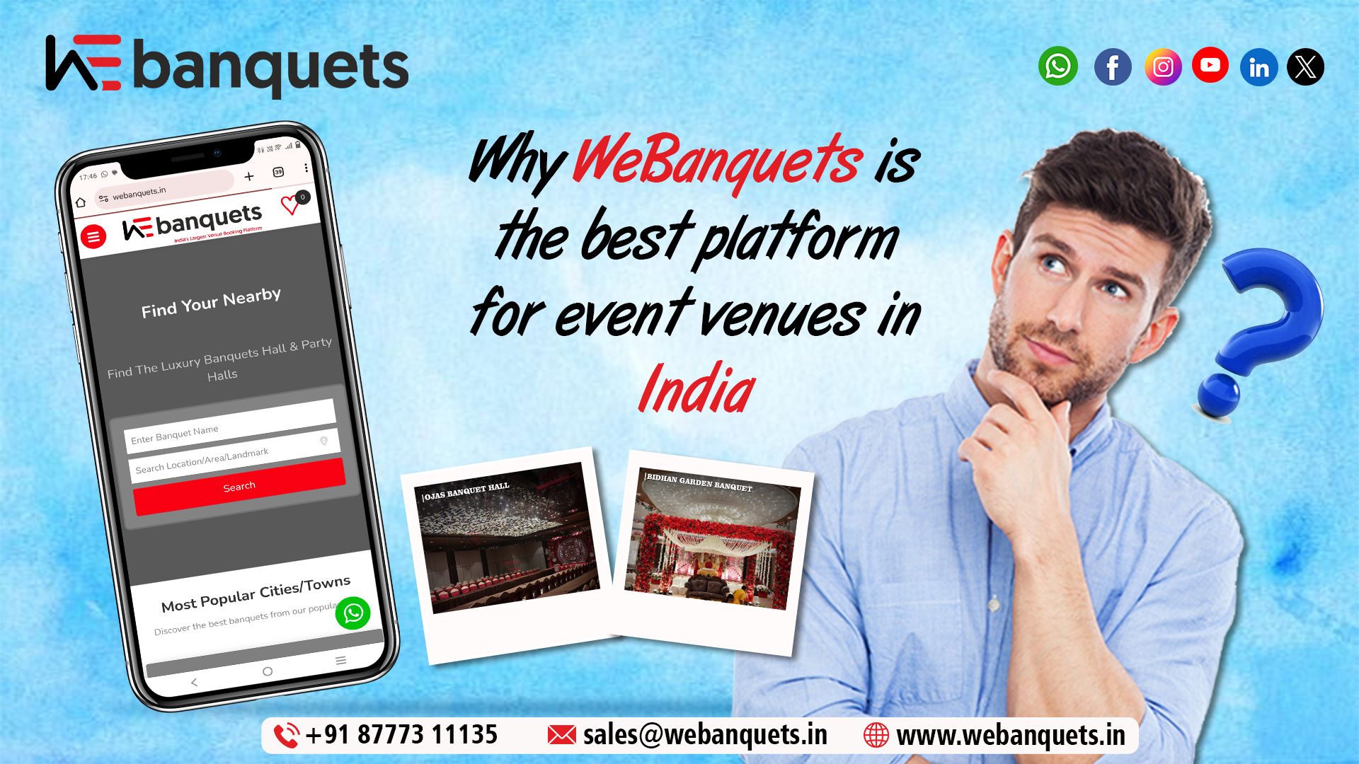 Why Webanquets is the Best Platform for Event Venues in India