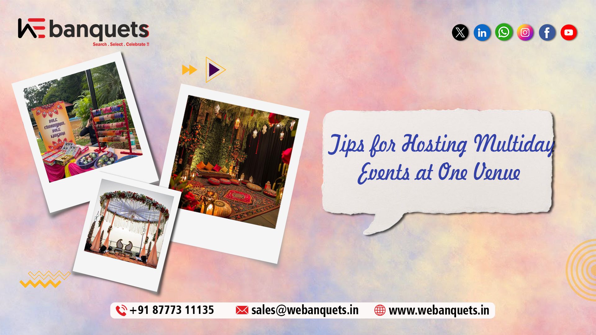Tips for Hosting Multiday Events at One Venue