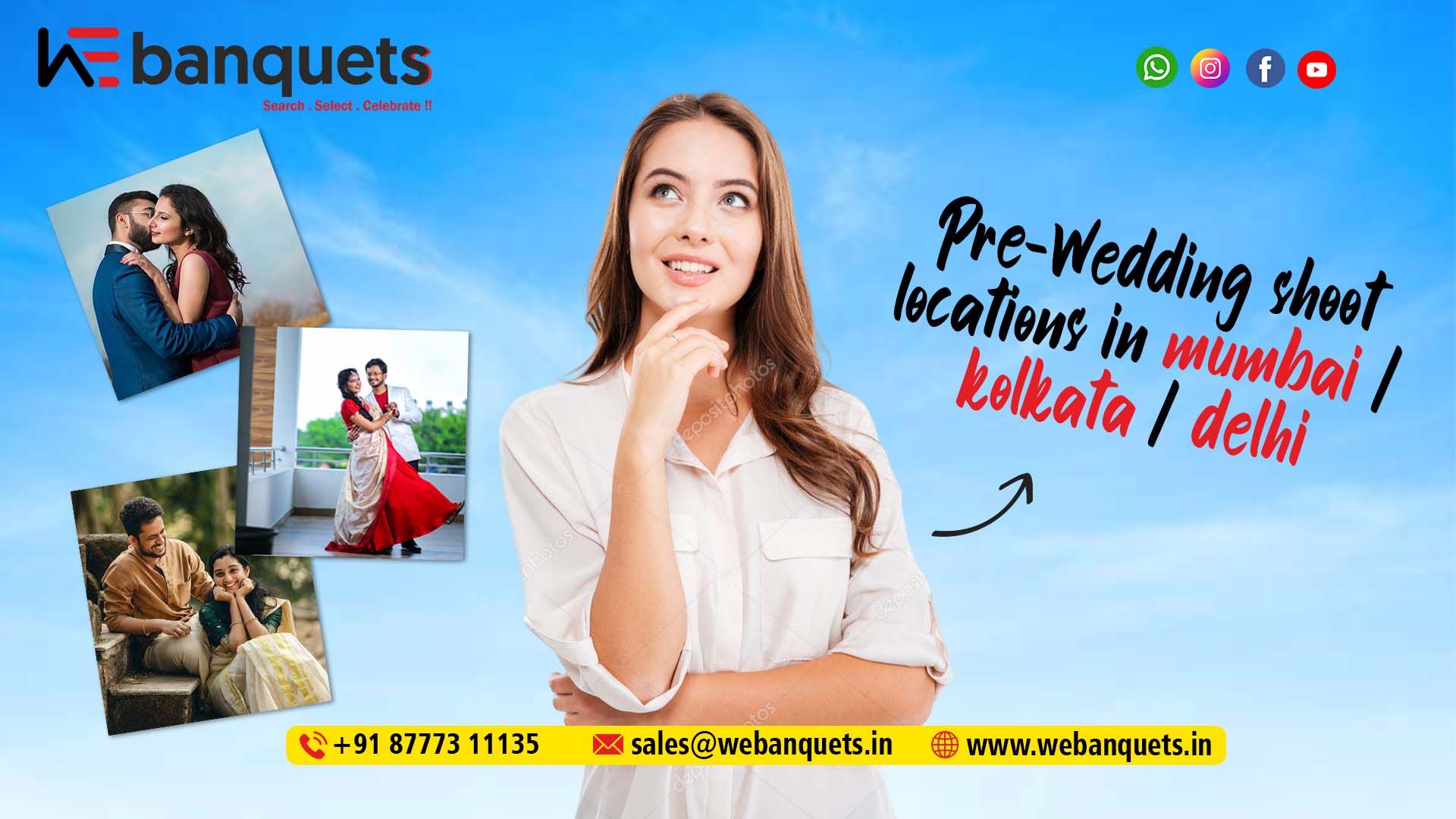 Best Pre Wedding Shoot Locations in Kolkata Mumbai Delhi