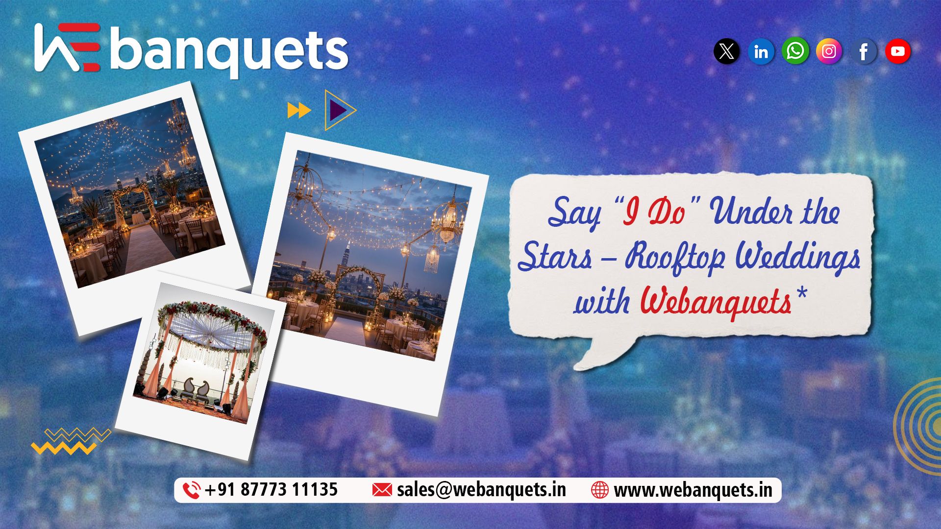 Say I Do Under the Stars Rooftop Weddings with Webanquets