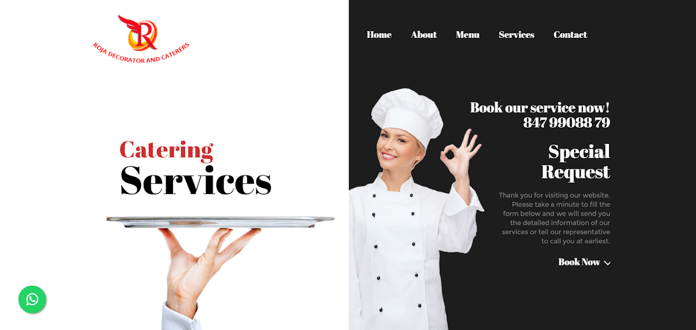 Roja Decorator &amp; Caterers Services